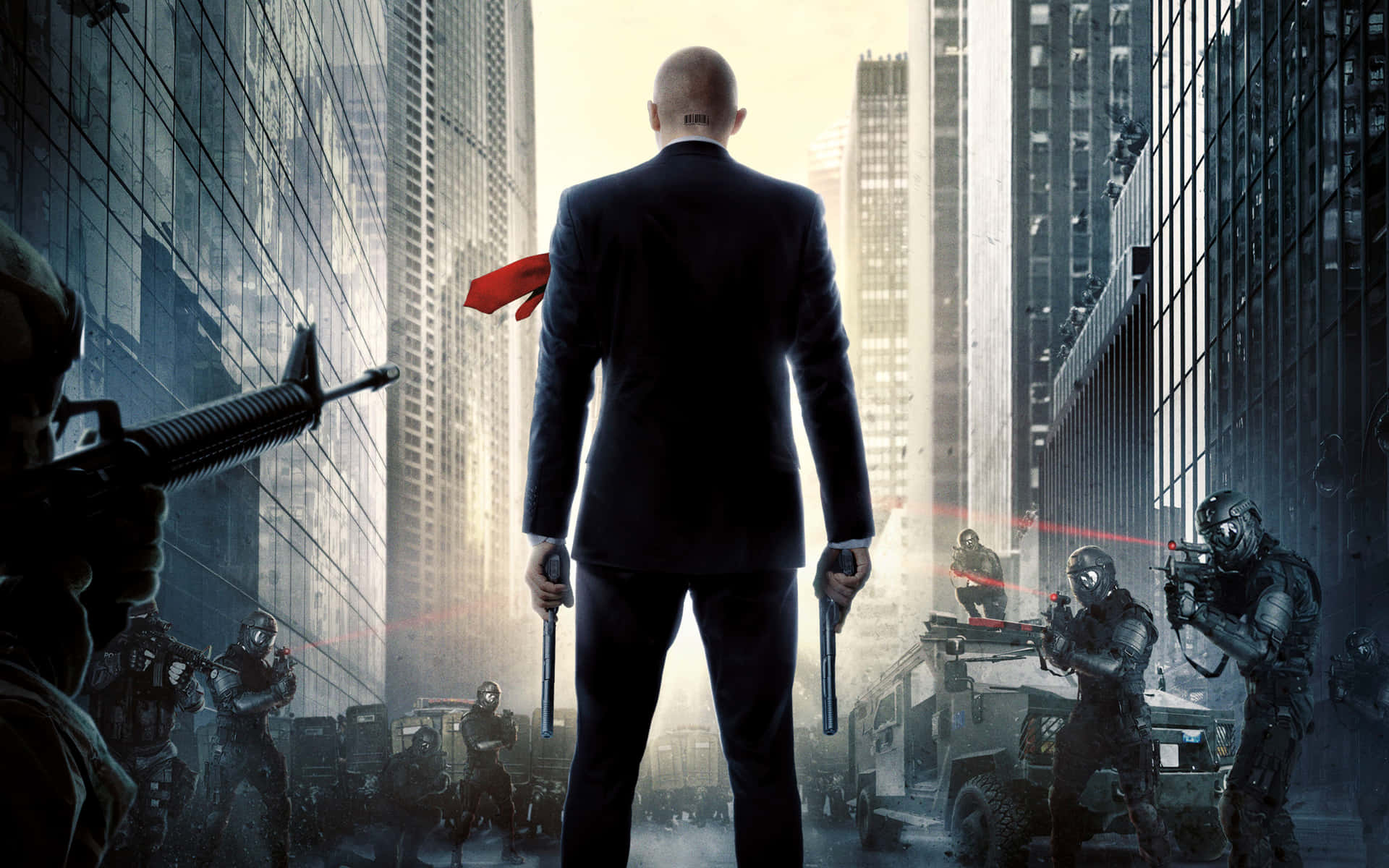 Step into your next mission with Hitman Desktop. Wallpaper