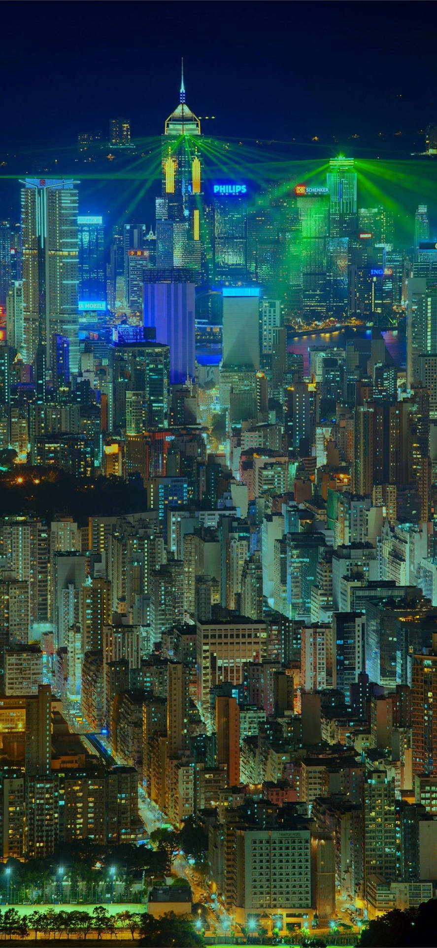 Lasersverdes De La Ciudad De Ho Chi Minh Fondo de pantalla