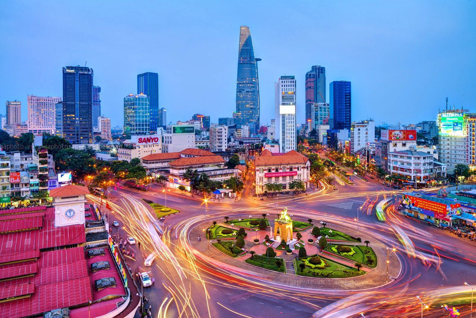 Hochi Minh City-rondellparken Wallpaper