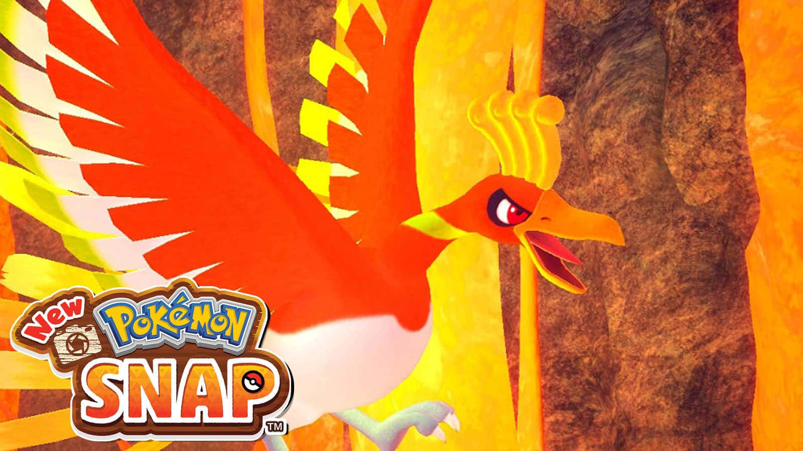 Logode Ho-oh En El Nuevo Pokémon Snap. Fondo de pantalla