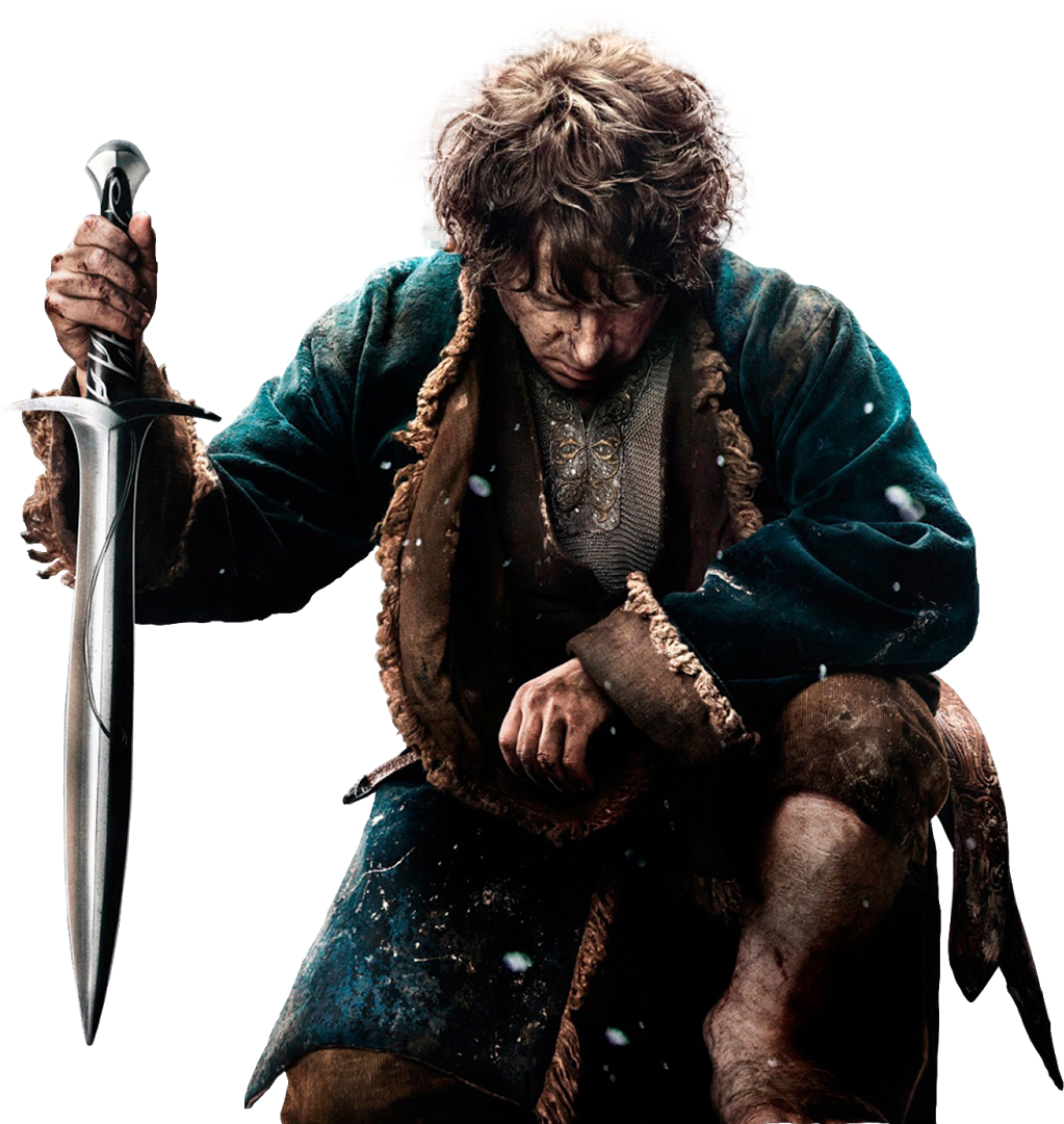 Hobbit Hero With Sword PNG