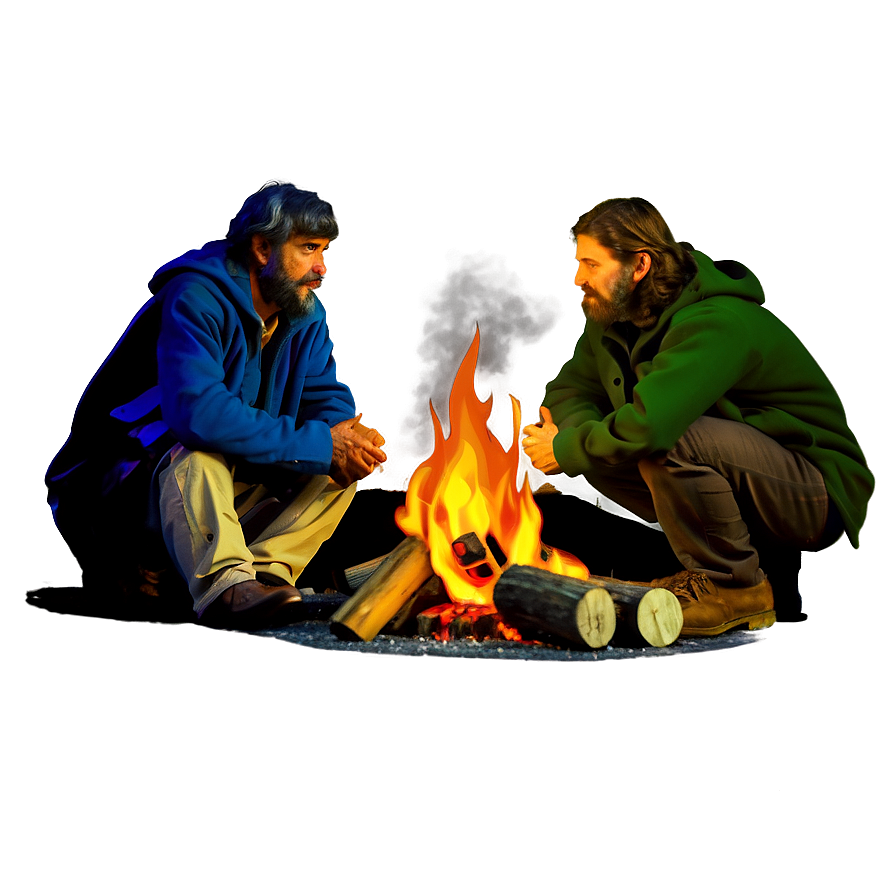 Hobo Campfire Scene Png 24 PNG