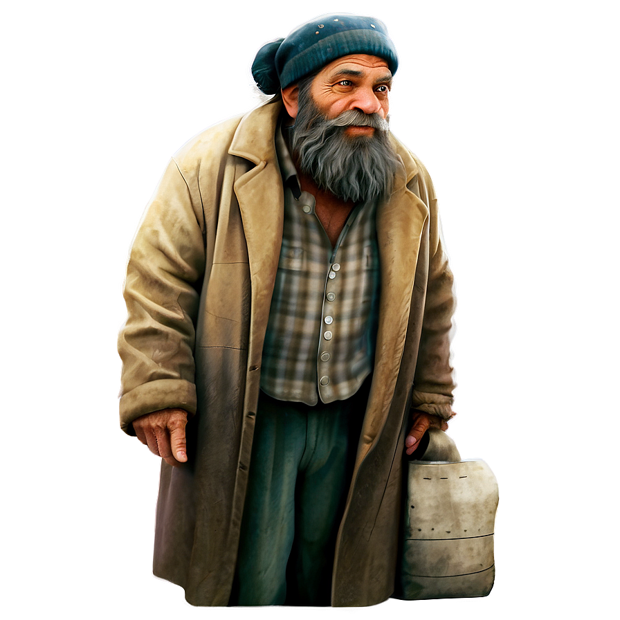 Hobo Character Illustration Png 1 PNG