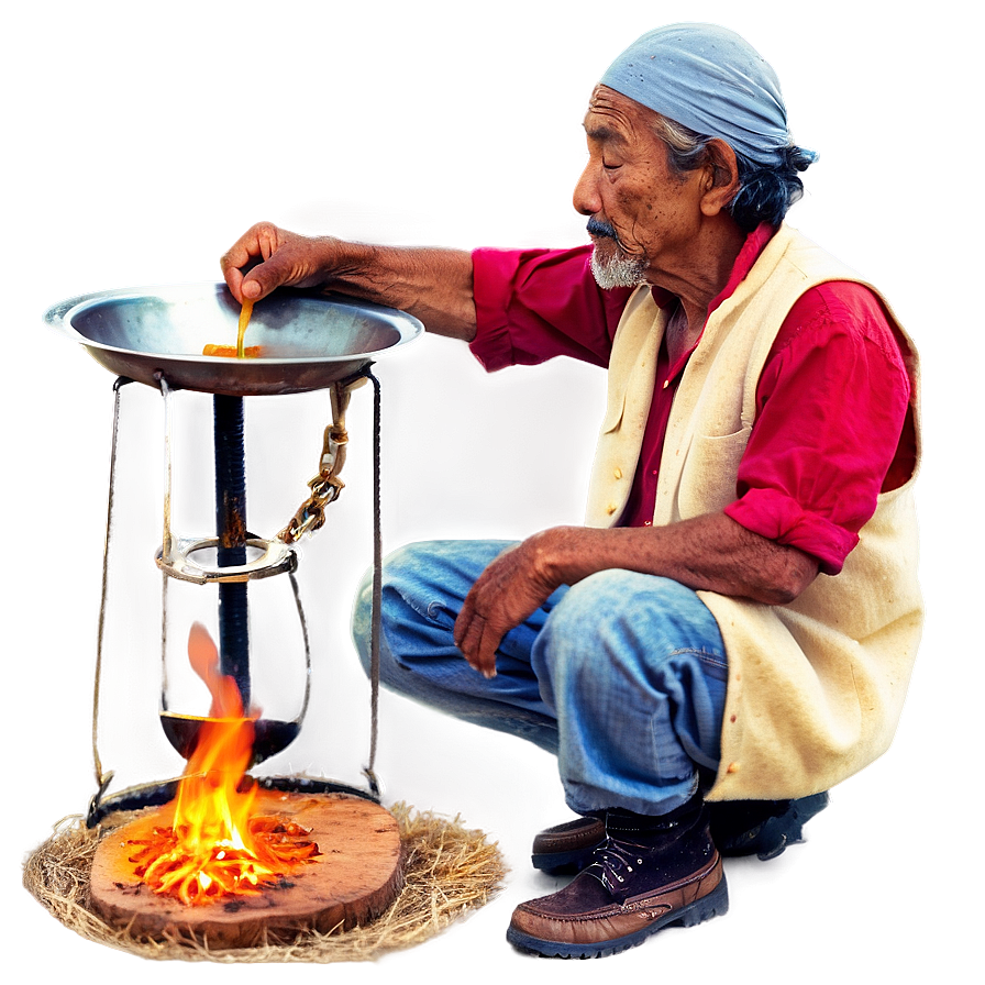 Hobo Cooking Soup Png 06242024 PNG