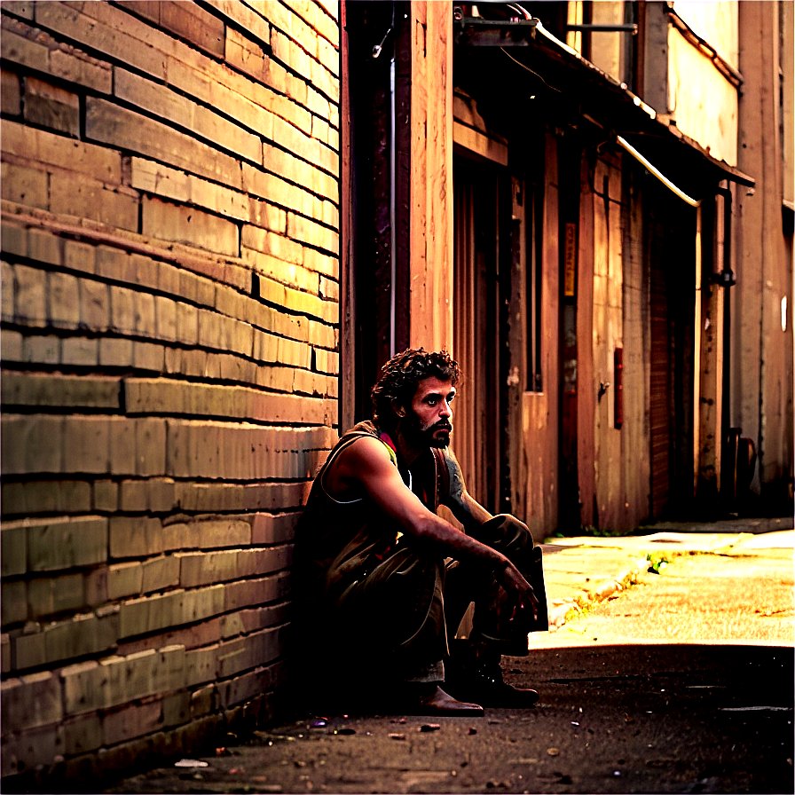 Hobo In Alleyway Png Pxg20 PNG