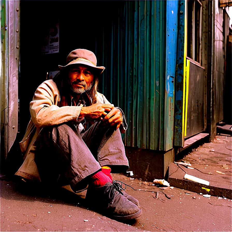 Hobo In Urban Setting Png 51 PNG