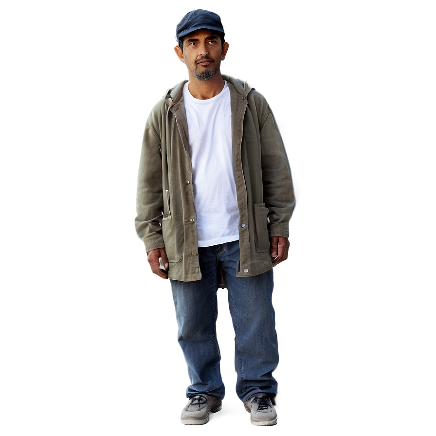 Hobo In Urban Setting Png Ysf PNG