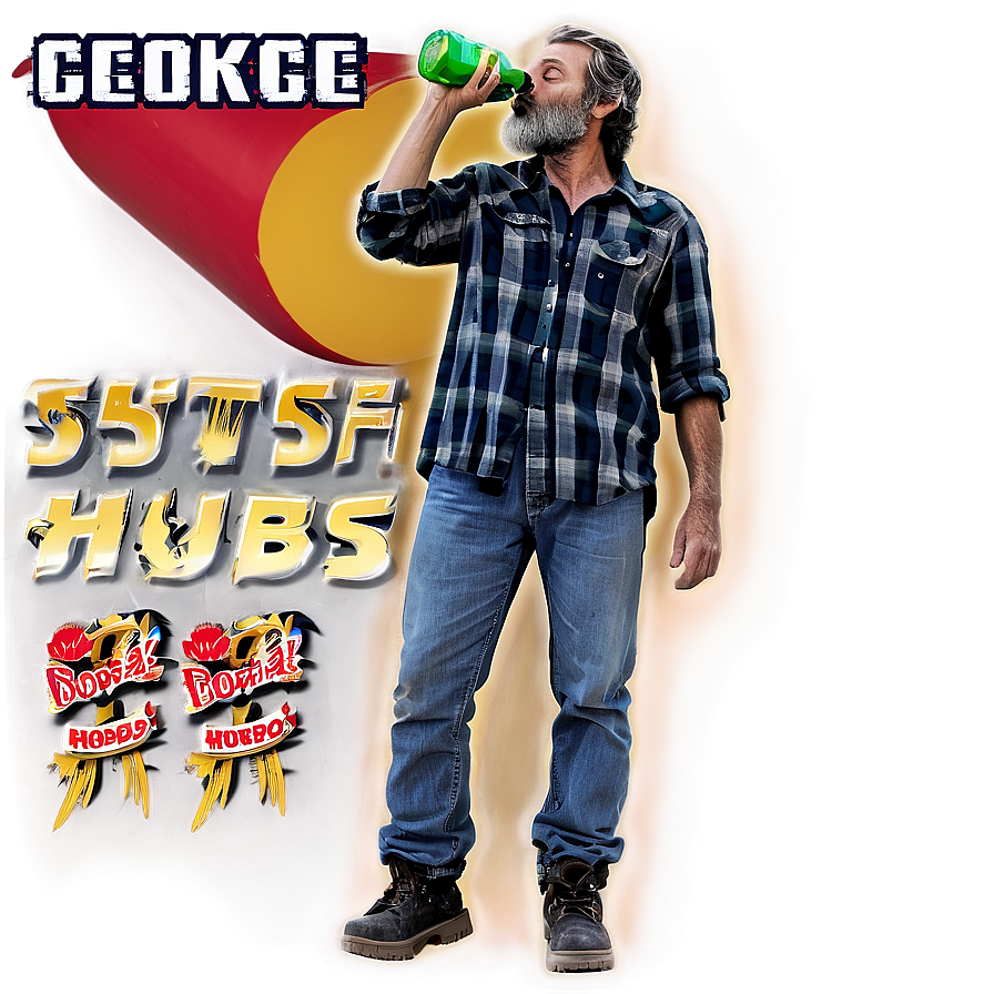 Hobo With Bottle Png Akp PNG