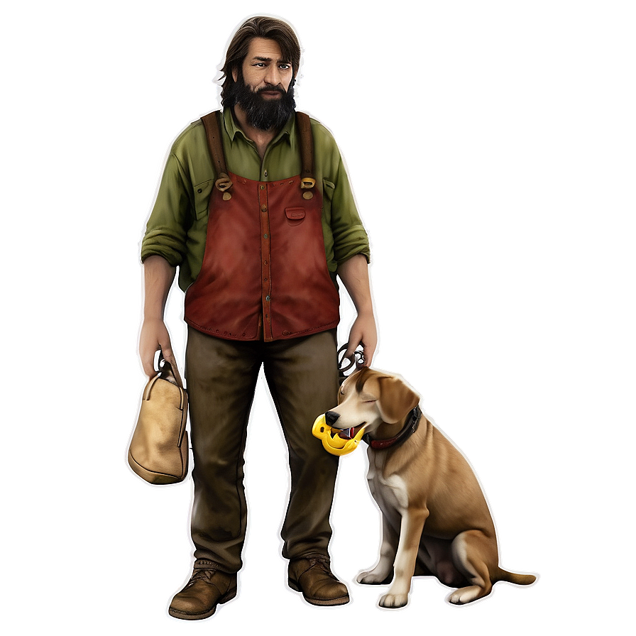 Hobo With Dog Companion Png 3 PNG