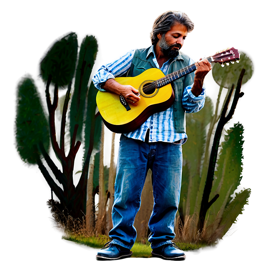 Hobo With Guitar Png Fme5 PNG