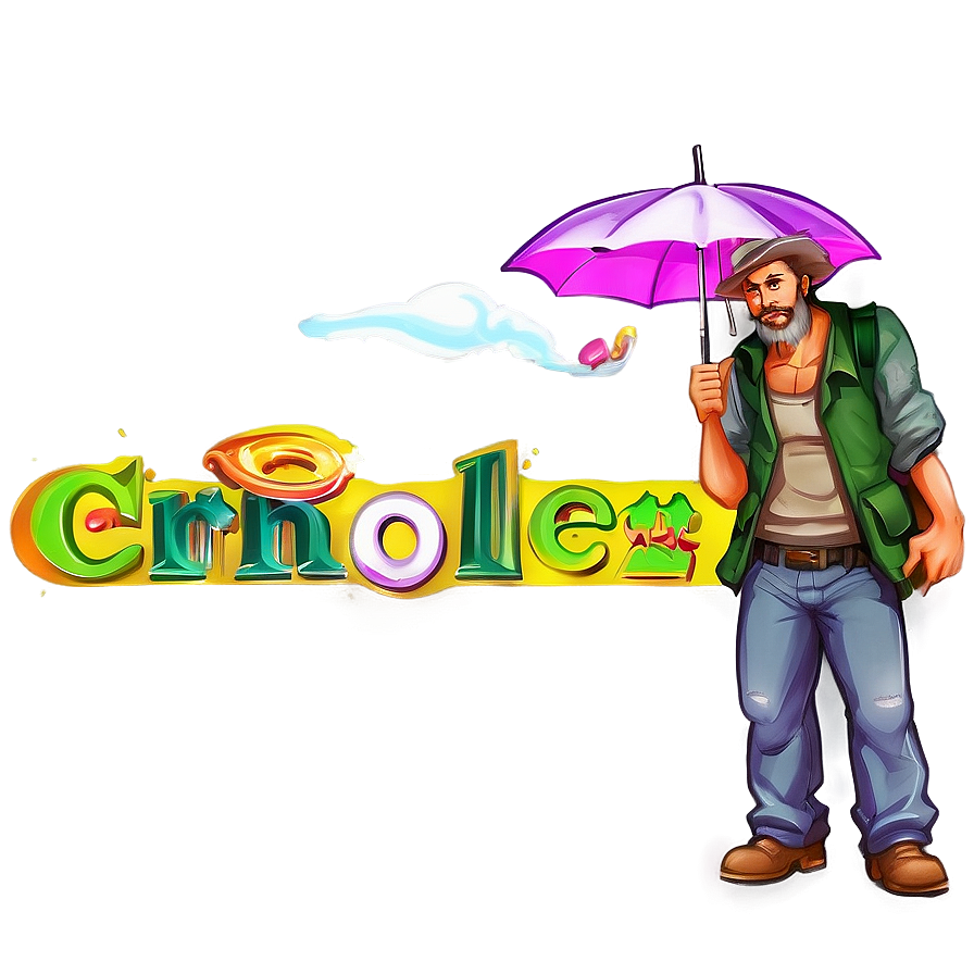 Hobo With Umbrella Png 06242024 PNG