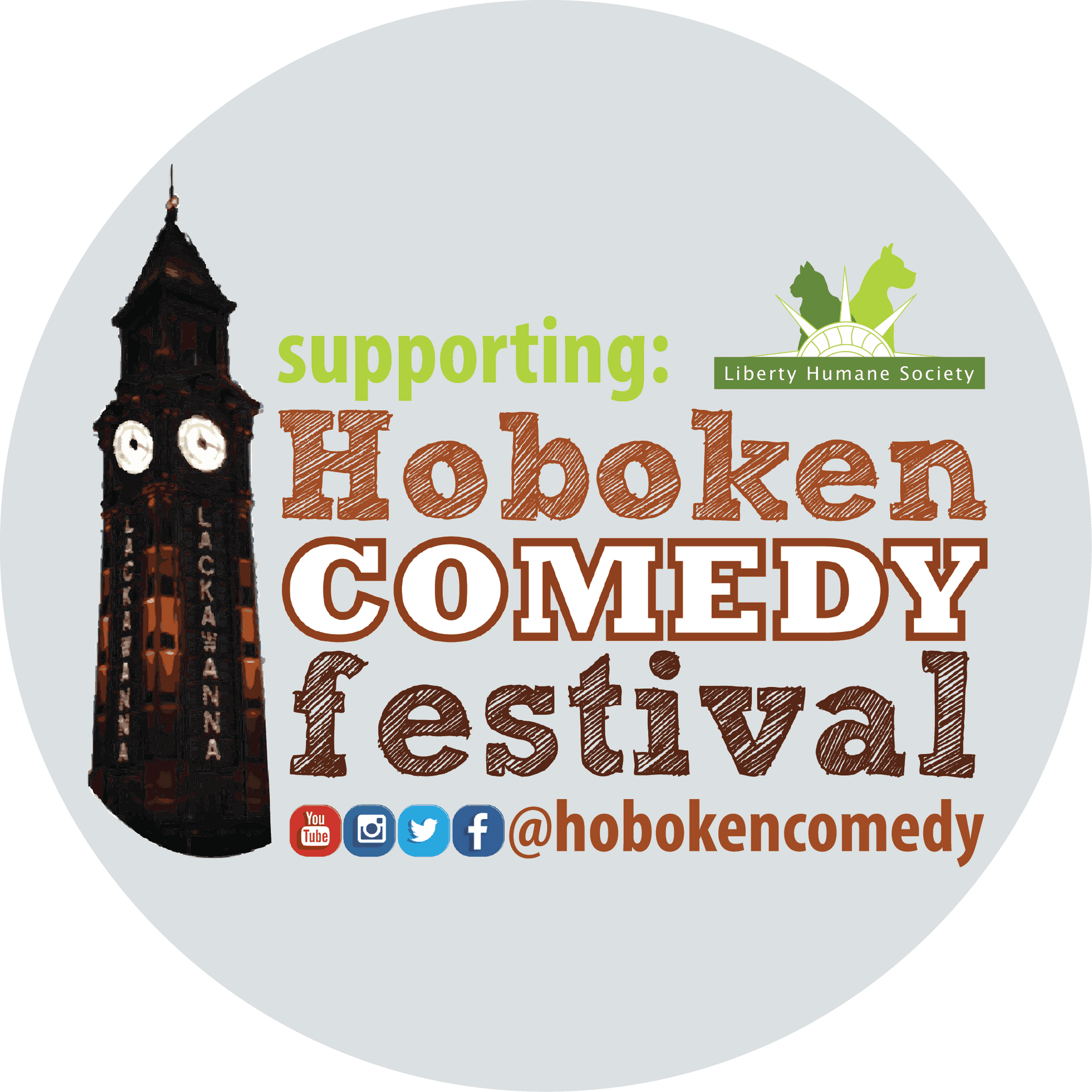 Hoboken Comedy Festival Support Graphic PNG