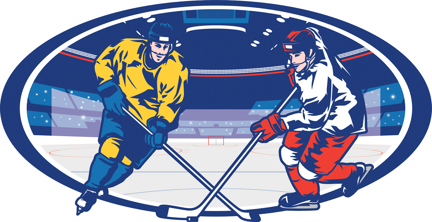 Hockey_ Faceoff_ Illustration PNG