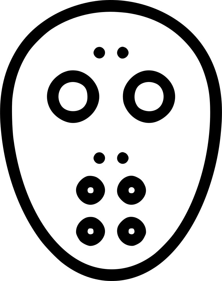 Hockey Goalie Mask Outline PNG