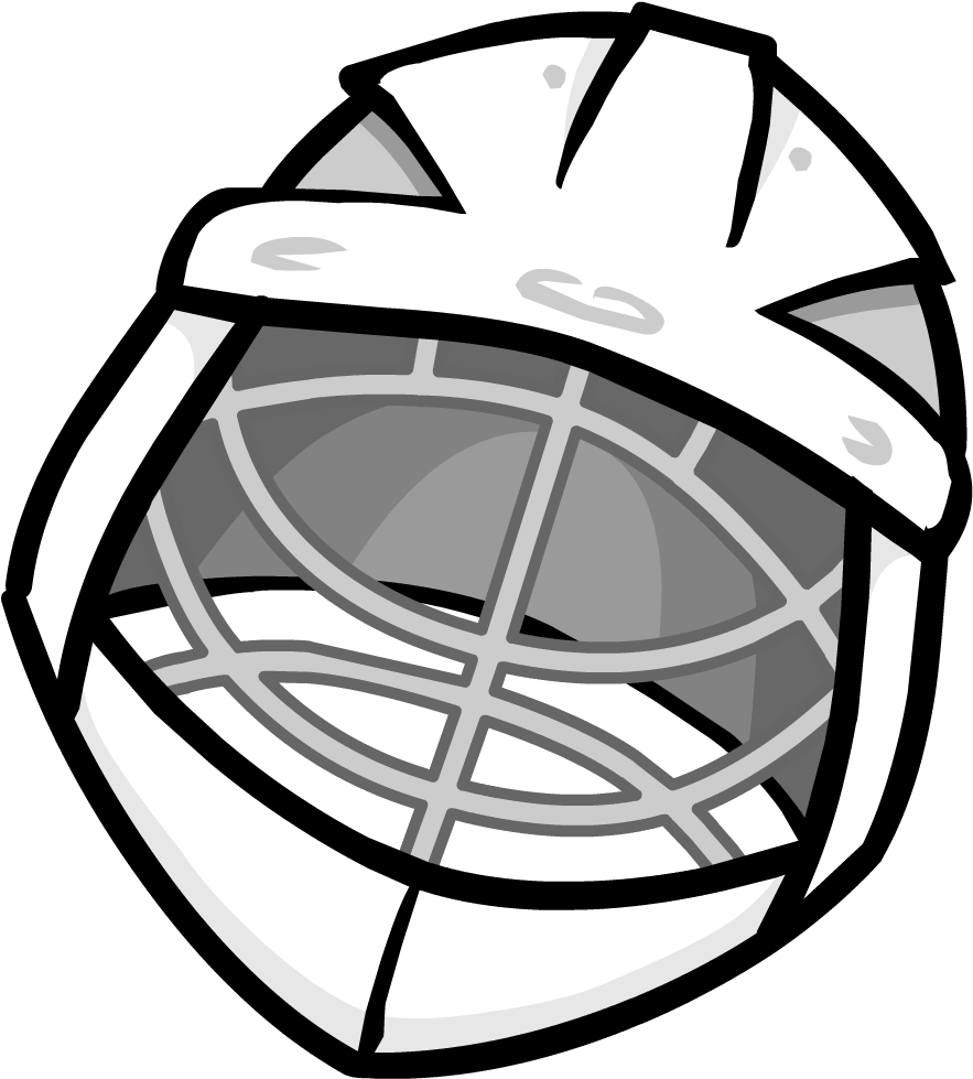 Hockey_ Goalie_ Mask_ Vector PNG