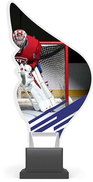 Hockey Goalie Trophy Design PNG