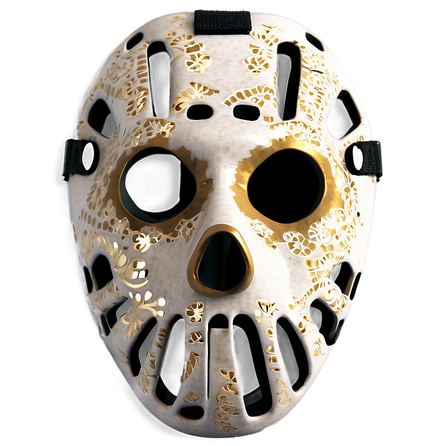 Hockey Mask With Skull Motif Png 06212024 PNG