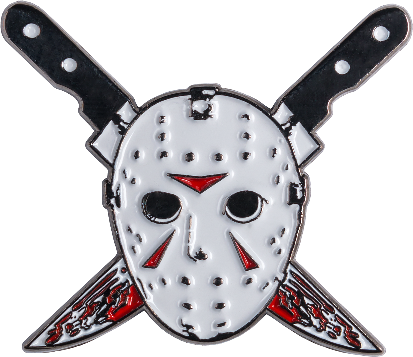 Hockey Maskand Knives Pin PNG