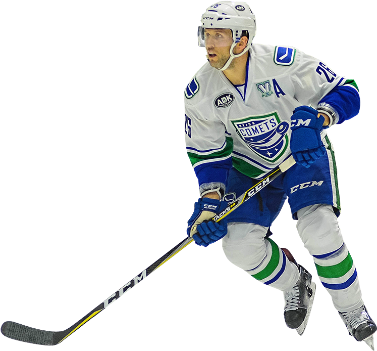 Hockey Playerin Action Utica Comets PNG