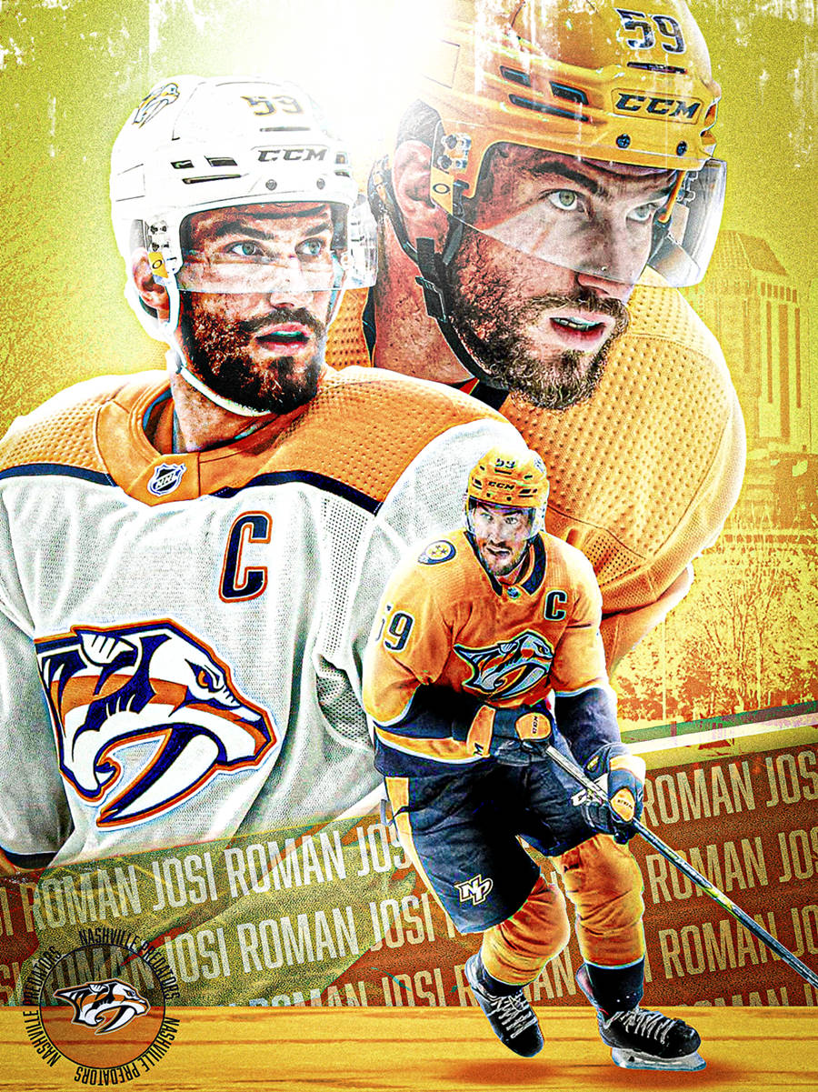 Hockeystjärnspelarenroman Josi. Wallpaper
