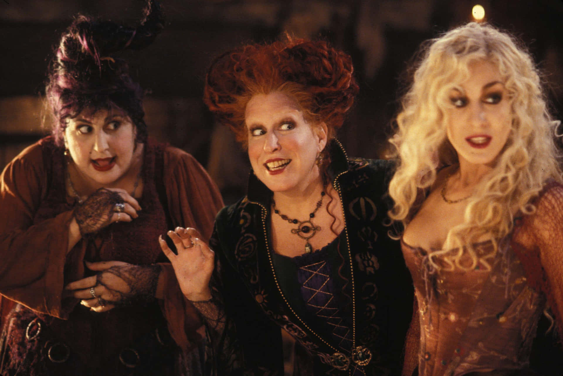 "The Sanderson sisters make a powerful return in the cult classic Hocus Pocus!"