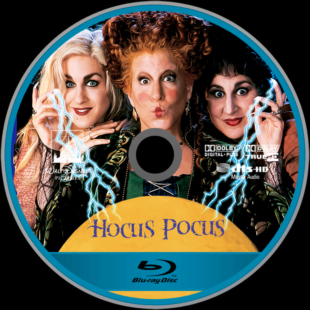 Hocus Pocus Bluray Disc Cover PNG