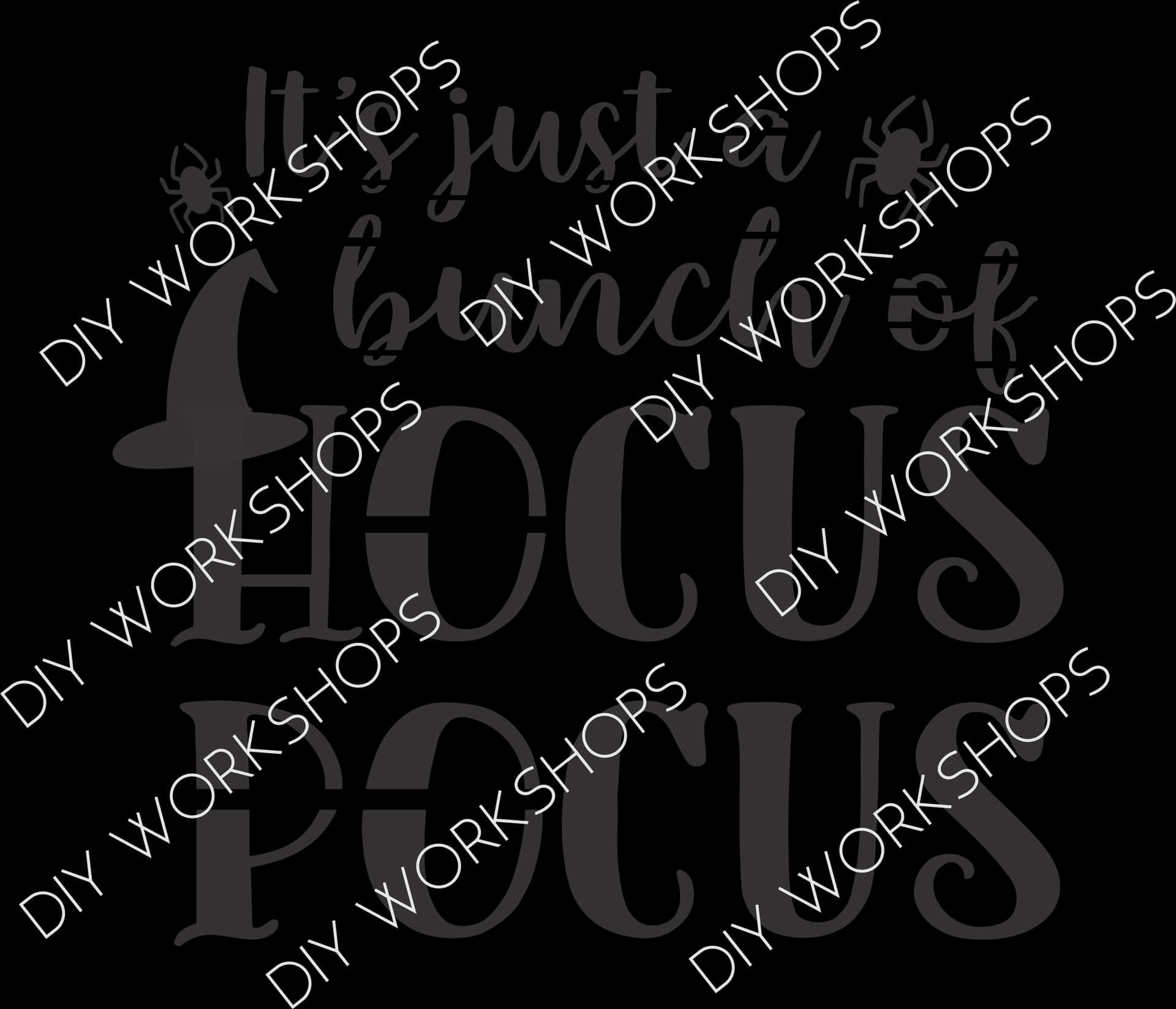 Hocus Pocus D I Y Workshops Graphic PNG