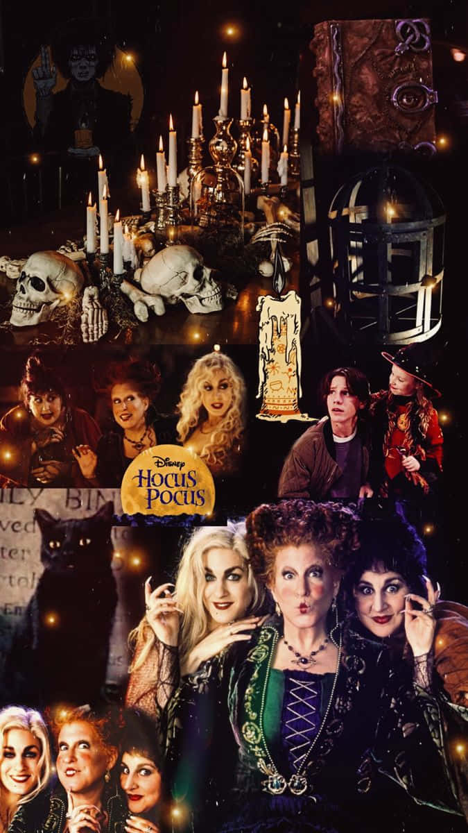 Bildder Aufregende Zauber Von Hocus Pocus Ist Für Das Iphone Verfügbar. Wallpaper