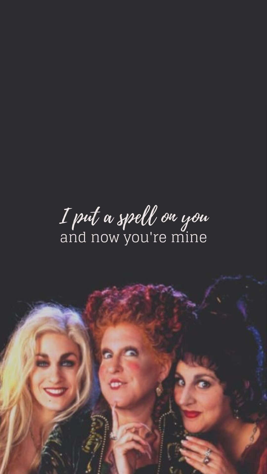 Enjoy the magical world of Hocus Pocus with this gorgeous iPhone Wallpaper