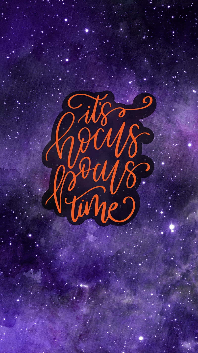 Hocus Pocus Time Galaxy Background Wallpaper