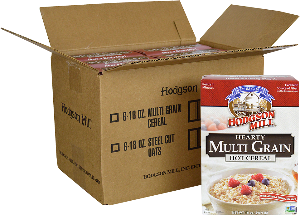 Hodgson Mill Multi Grain Cereal Boxand Packaging PNG