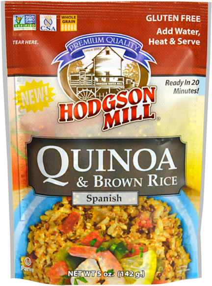 Hodgson Mill Quinoa Brown Rice Spanish Package PNG