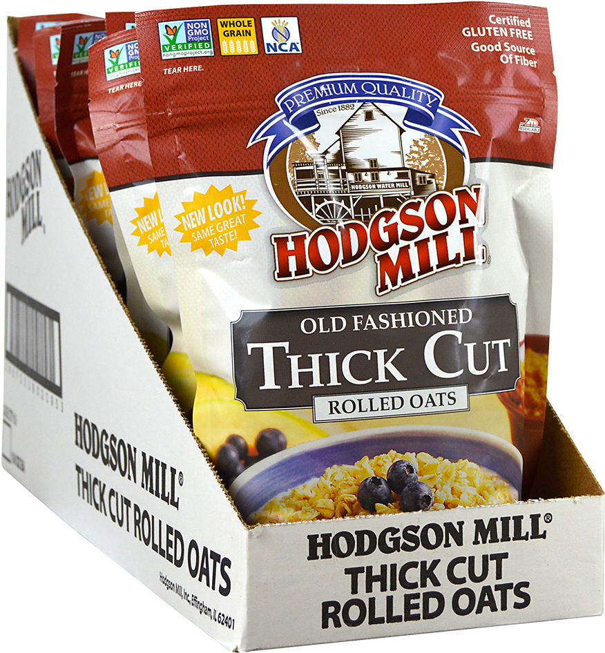 Hodgson Mill Thick Cut Rolled Oats PNG