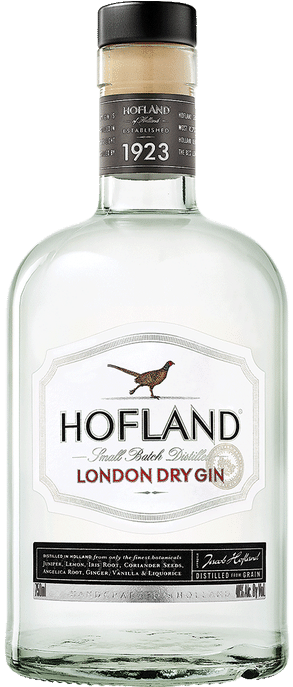 Hofland London Dry Gin Bottle PNG