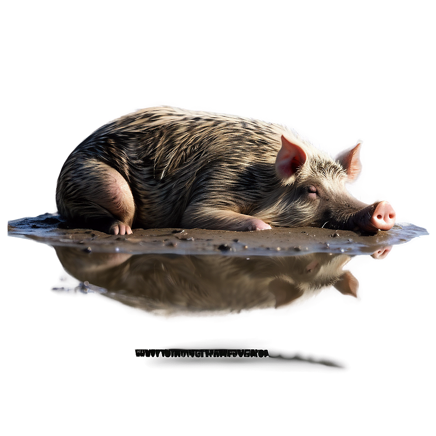 Hog In Mud Png 25 PNG
