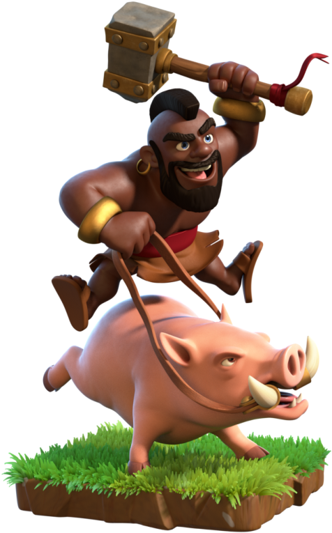 Hog Rider Character Render PNG