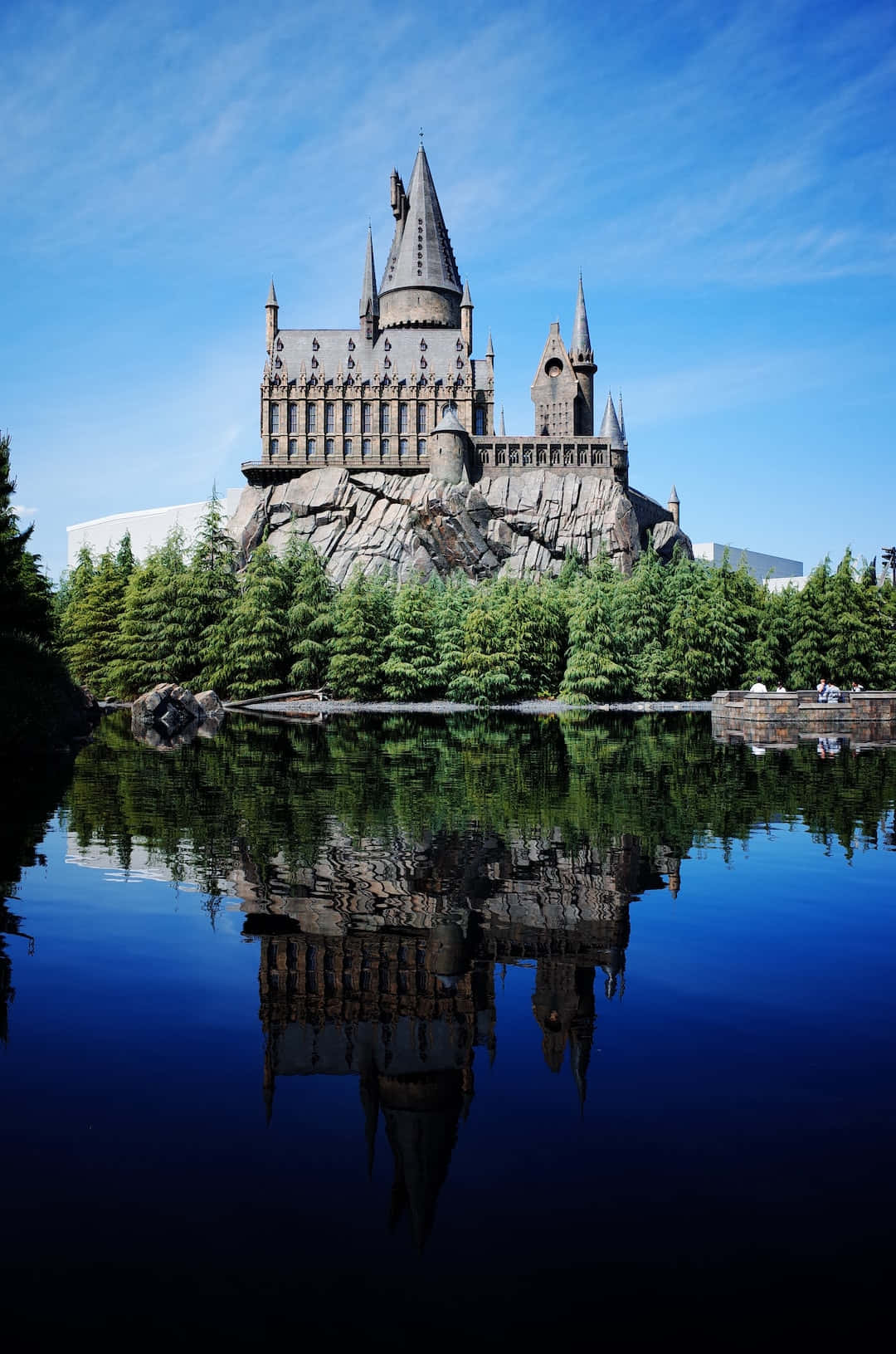 Utforskaden Majestätiska Hogwarts Skolan För Häxkonster Och Trolldom