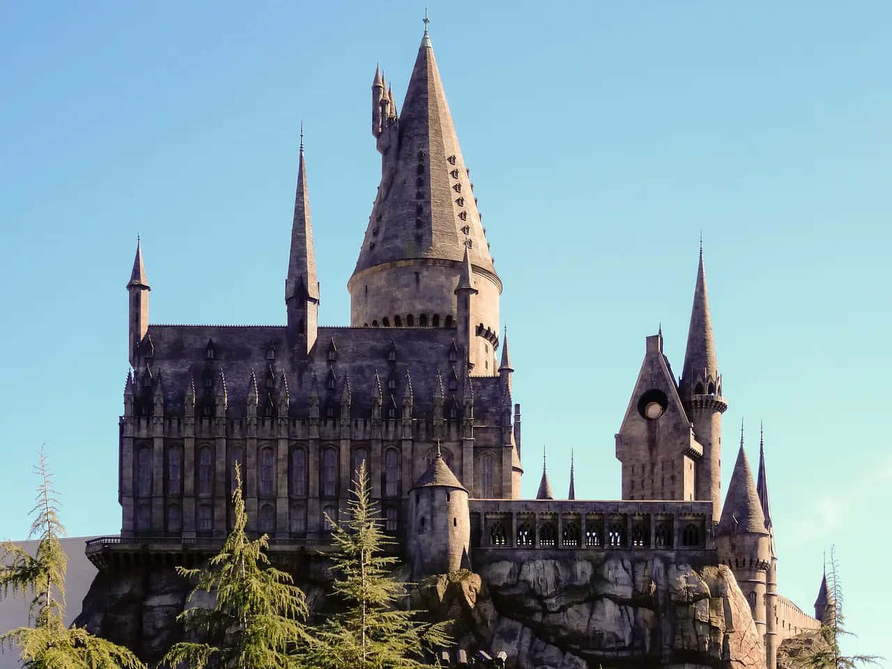 Hogwartsslottet I Harry Potter-verdenen.