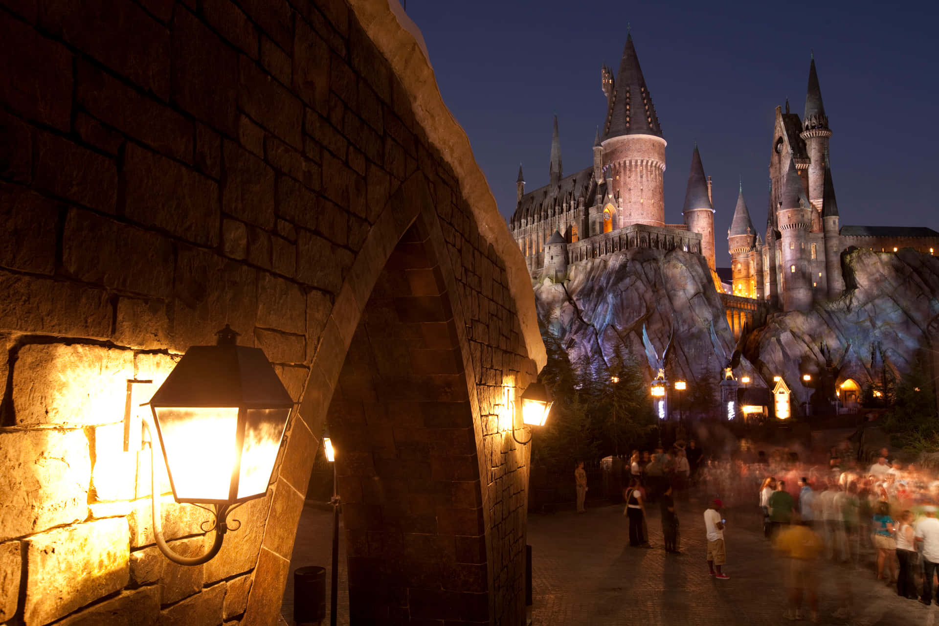 'The enchanted Hogwarts castle.'