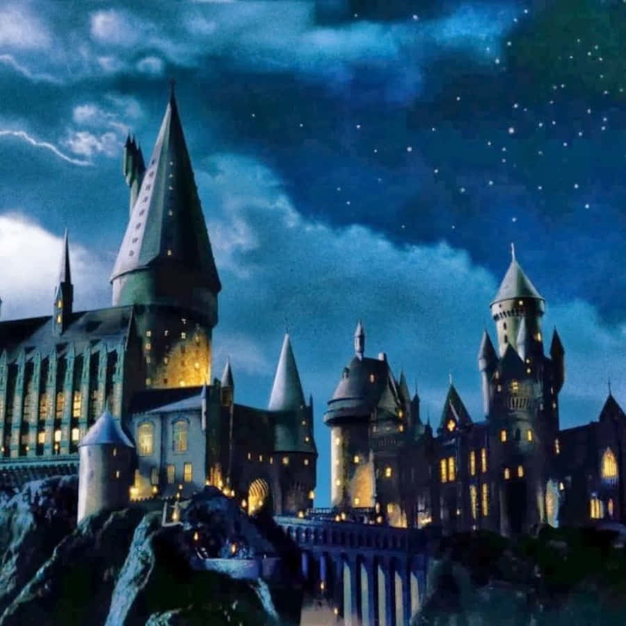 Trædind I Den Magiske Verden Af Hogwarts.