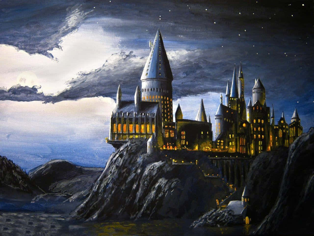 Hogwarts Castle Dark Art Picture