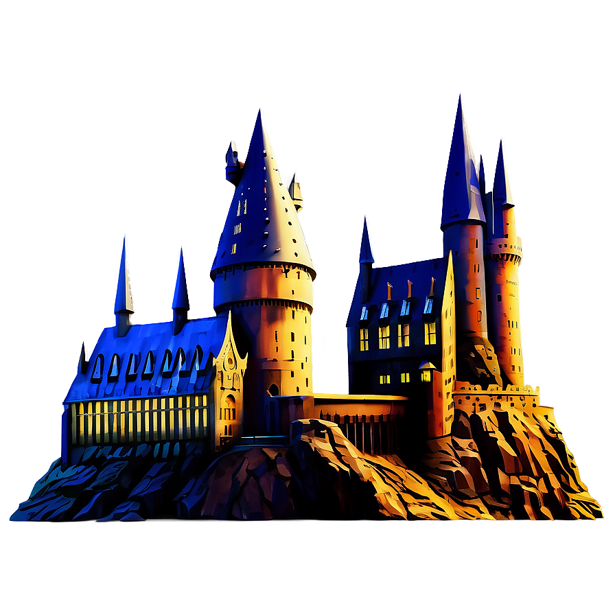 Hogwarts Castle Silhouette Png Ged59 PNG