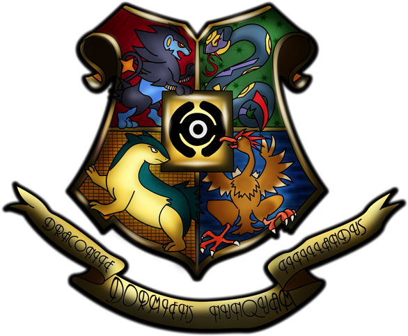 Hogwarts Crest Four Houses PNG