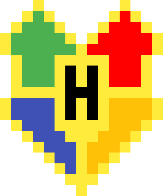 Hogwarts Crest Pixel Art PNG
