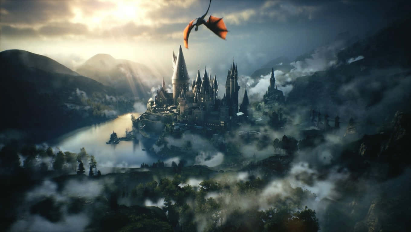 Witchcraft and wizardry with Hogwarts Desktop Wallpaper