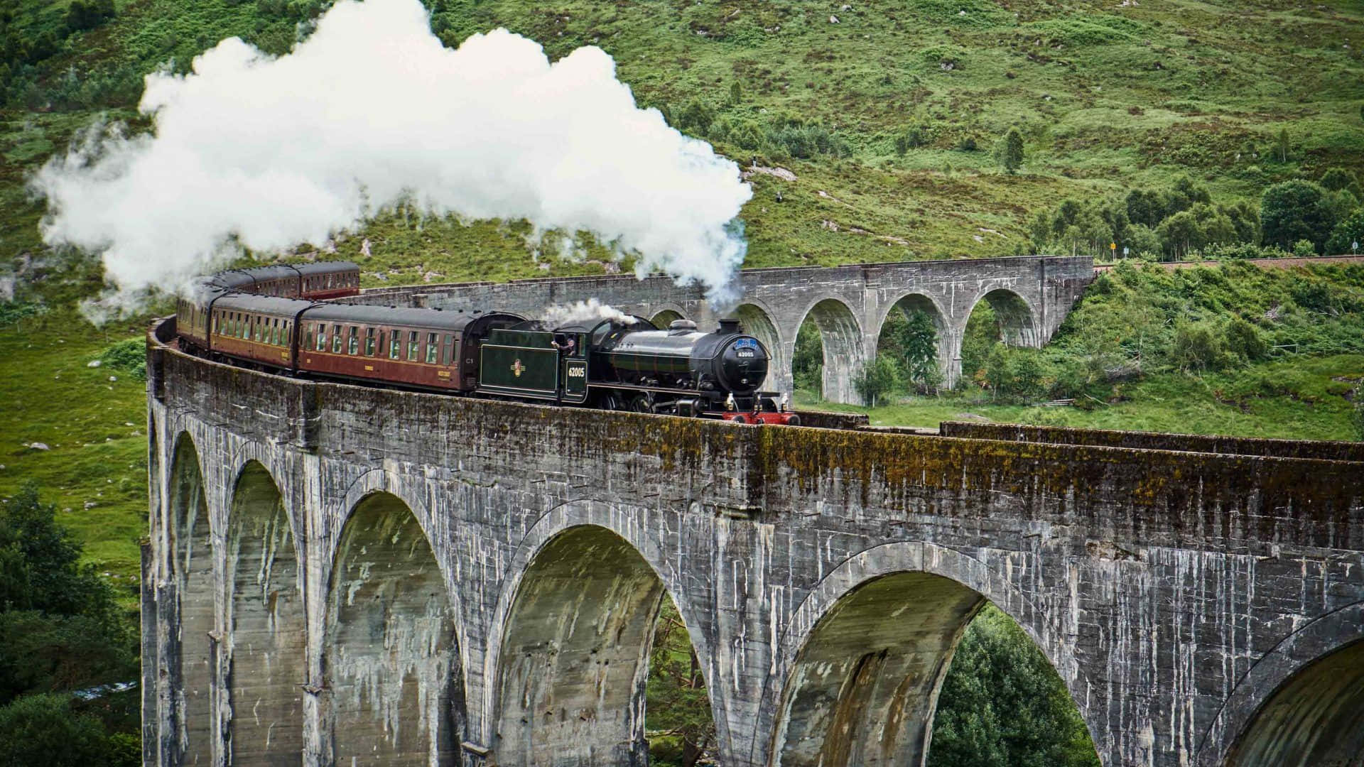 An enchanting journey begins on the Hogwarts Express Wallpaper