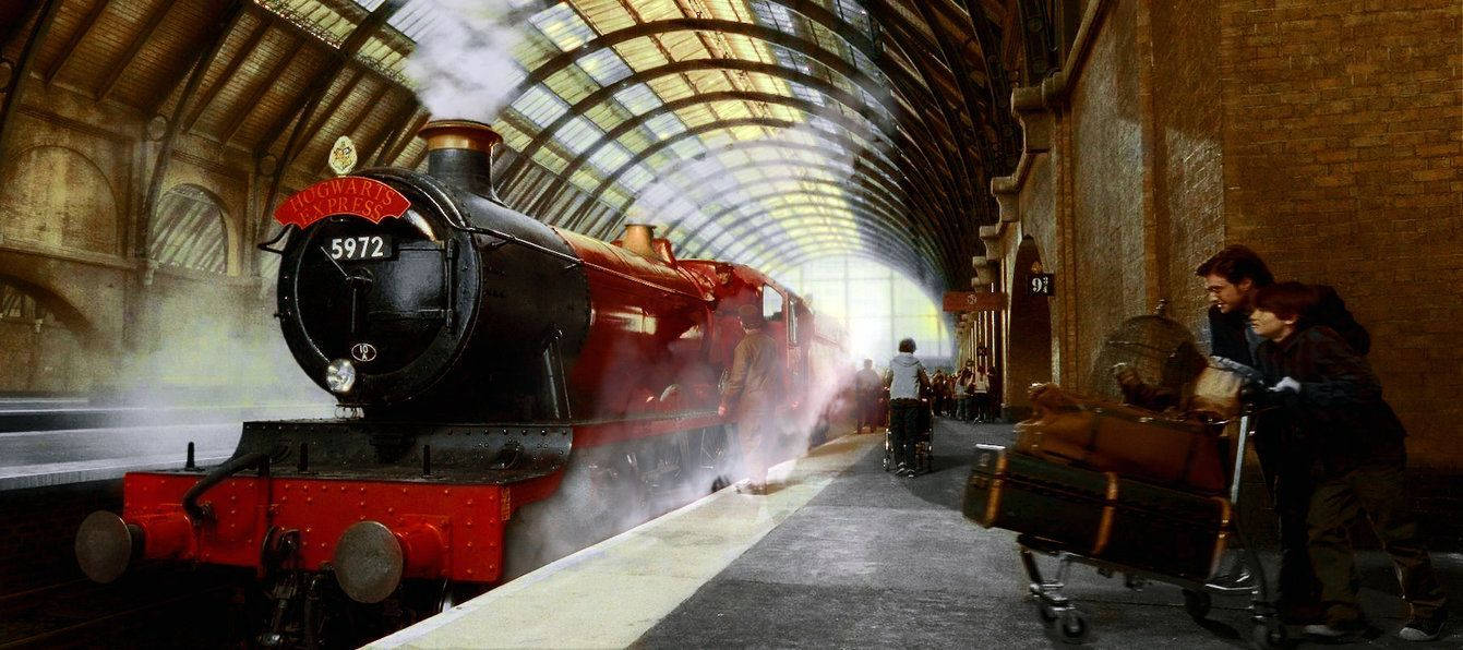 Hogwarts Express ved Platform 9 3/4 Wallpaper