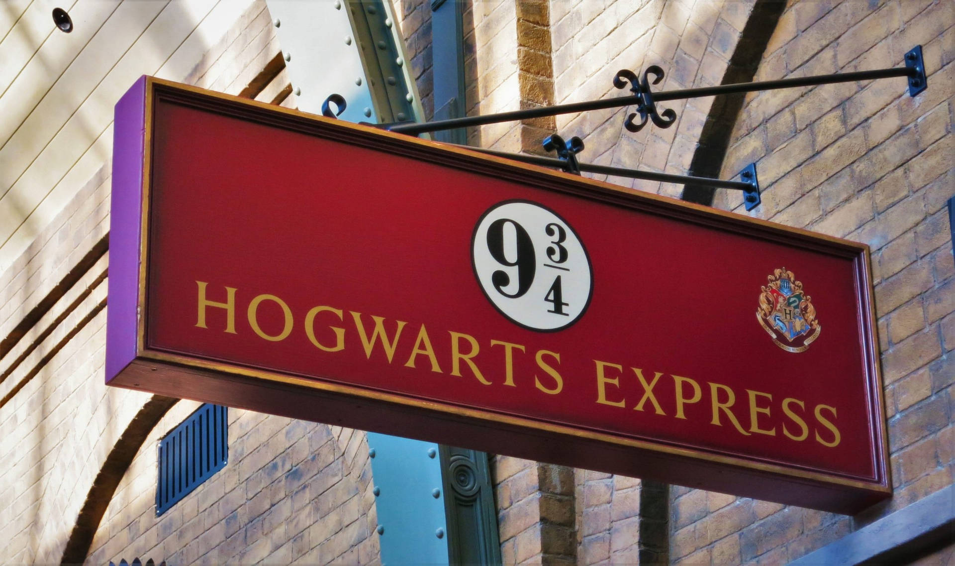Señalde La Plataforma Del Expreso De Hogwarts Fondo de pantalla