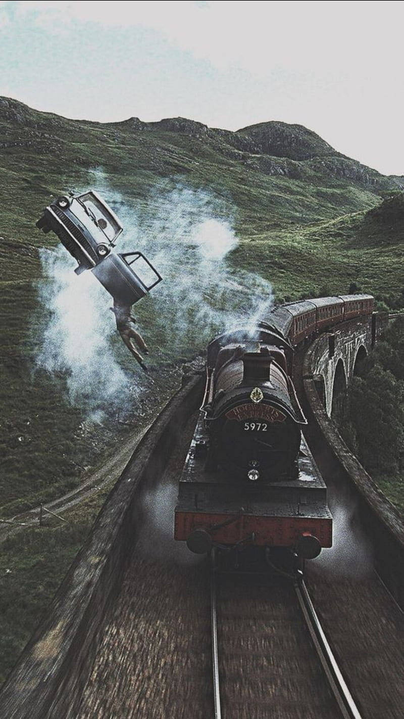 Hogwartsexpress-tåget. Wallpaper