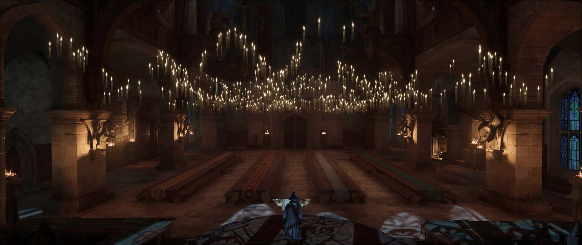 Hogwarts Great Hall Candles Wallpaper